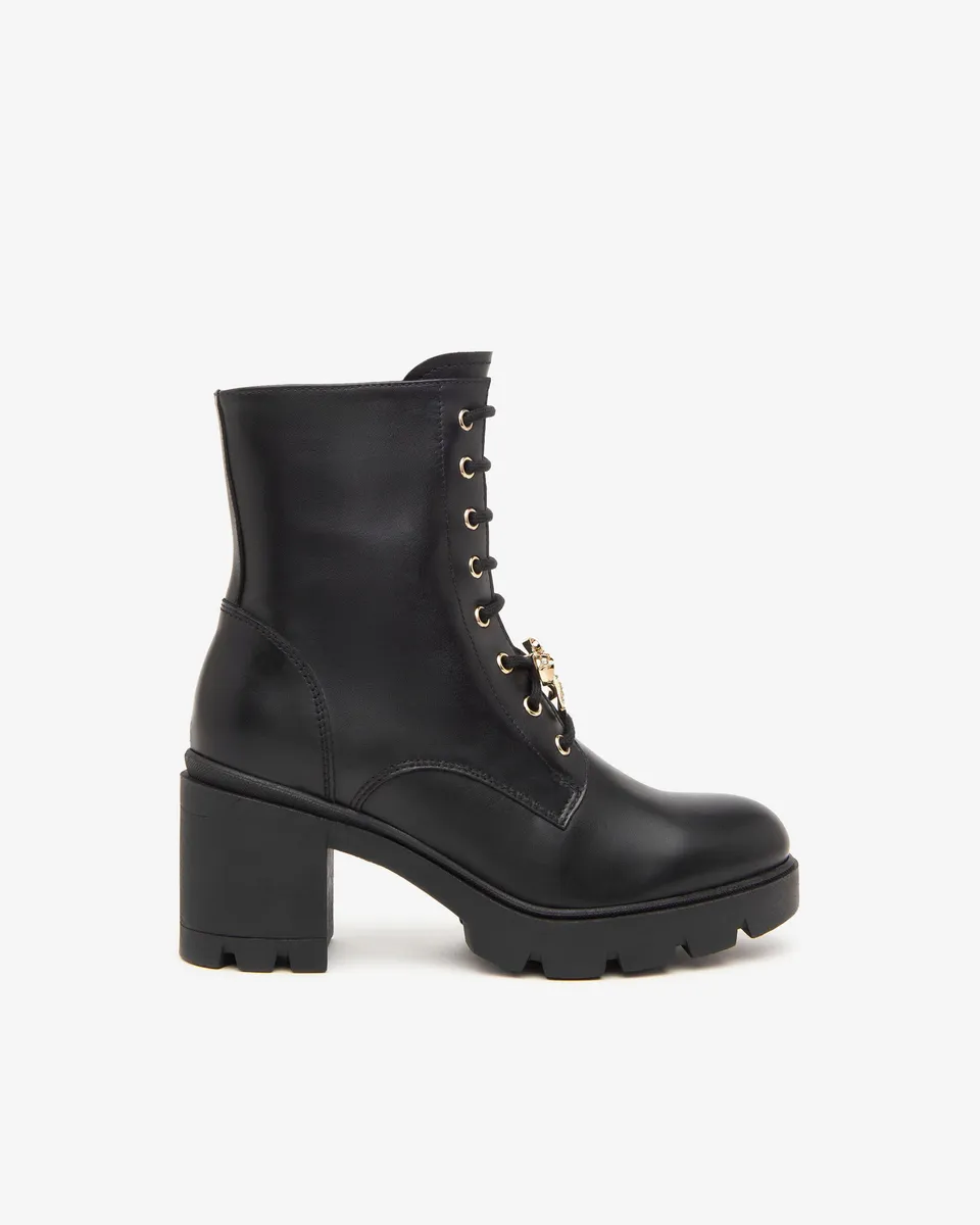 NeroGiardini Bottines Motardes Femme en Cuir Hiver
