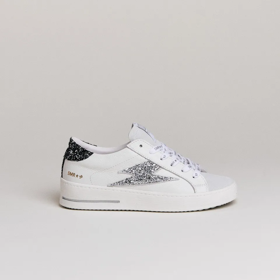 Semerdjian Maya C782 baskets blanc argent anthracite