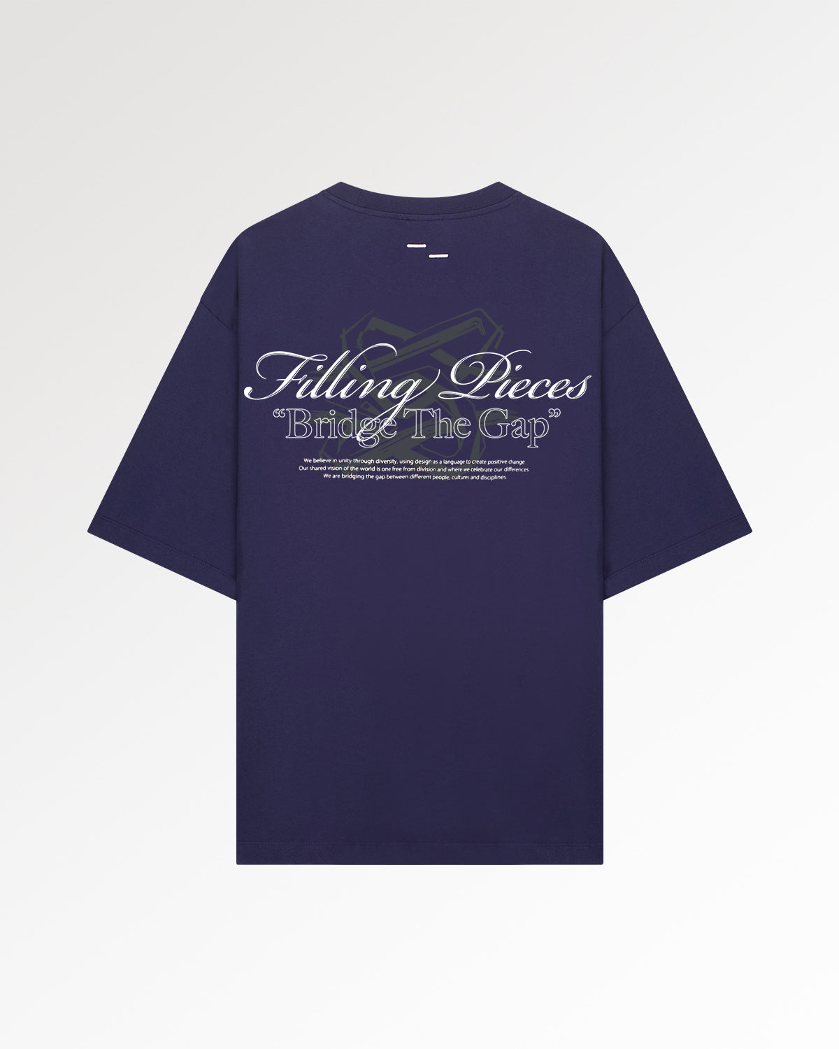 Filling Pieces Boxy Bridge the Gap t-shirt bleu coton bio