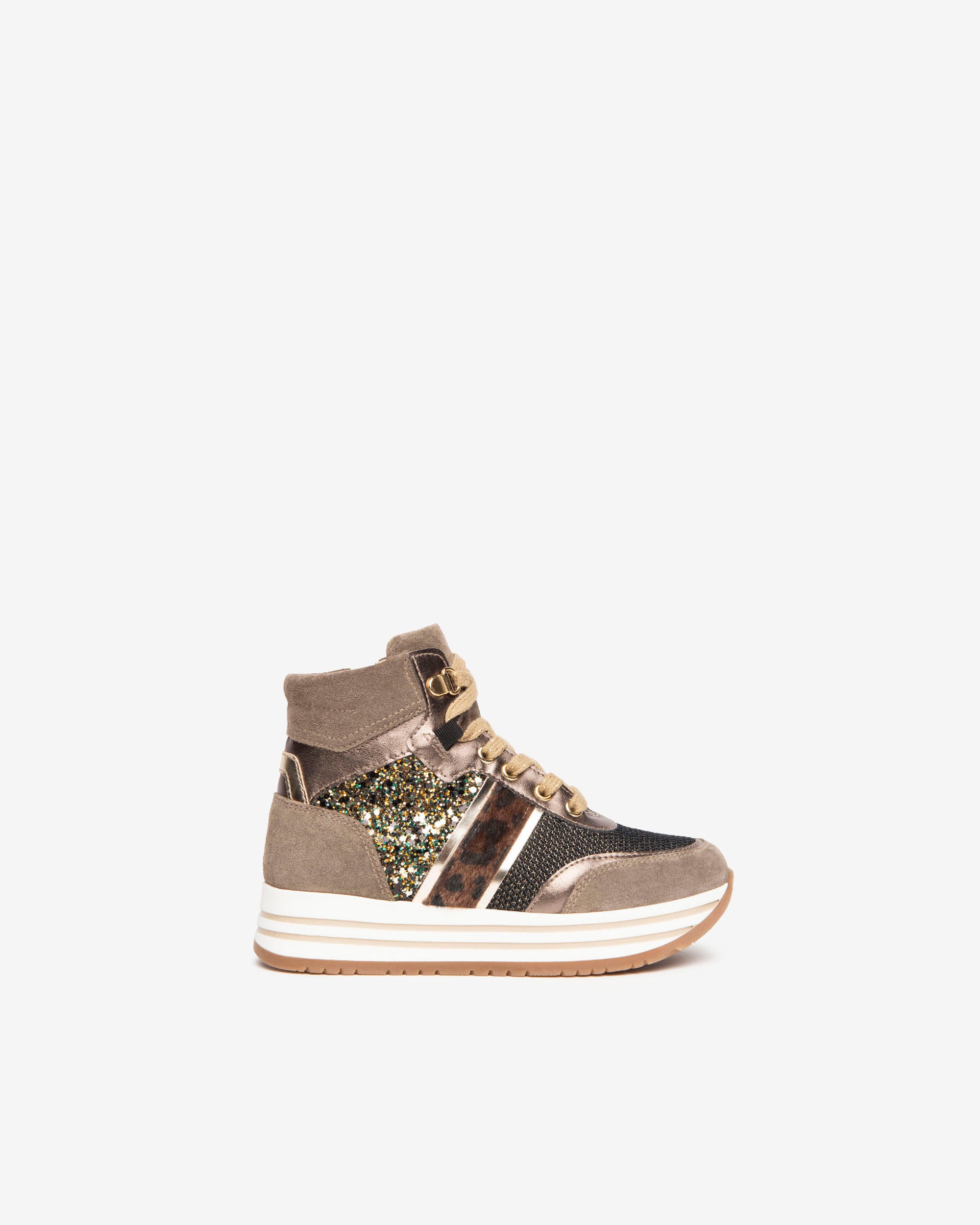 NeroGiardini Sneakers basket fille velours montante zip 34