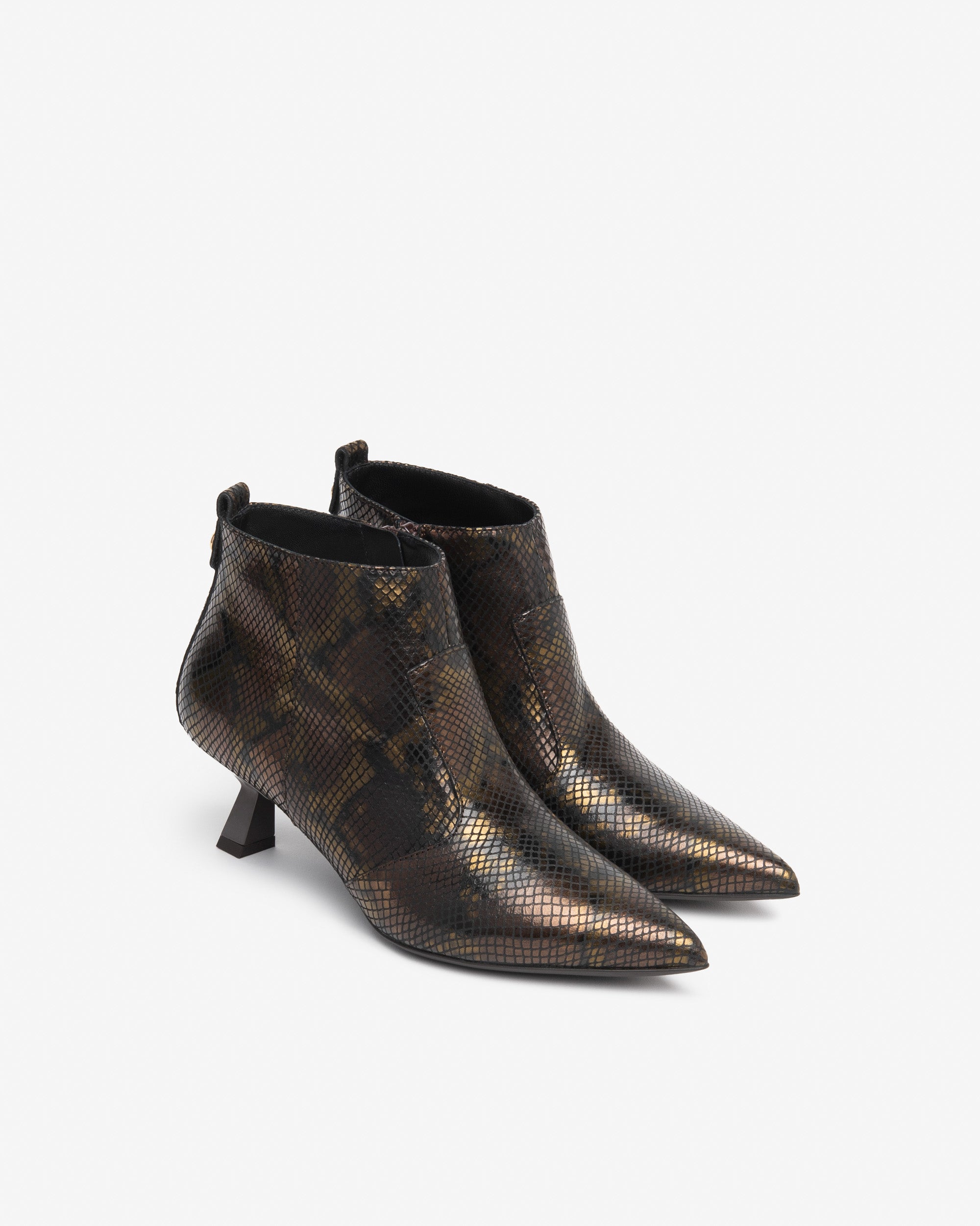 Nerogiardini Bottines Femme Cuir Bottine Vipère Talon 55 mm
