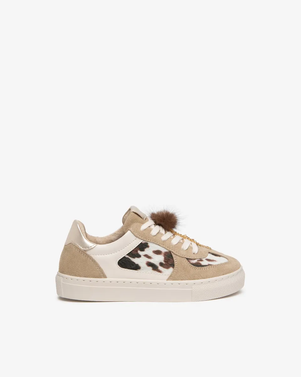 NeroGiardini Sneakers Fille Cuir Velours Animalier 30-39