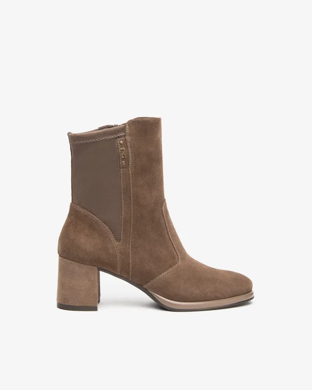 NeroGiardini Bottines Femme Velours Technique Talon 60 mm