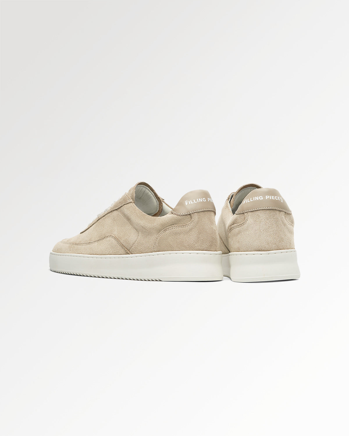 Filling Pieces Mondo Suede Organic Beige sneakers daim homme