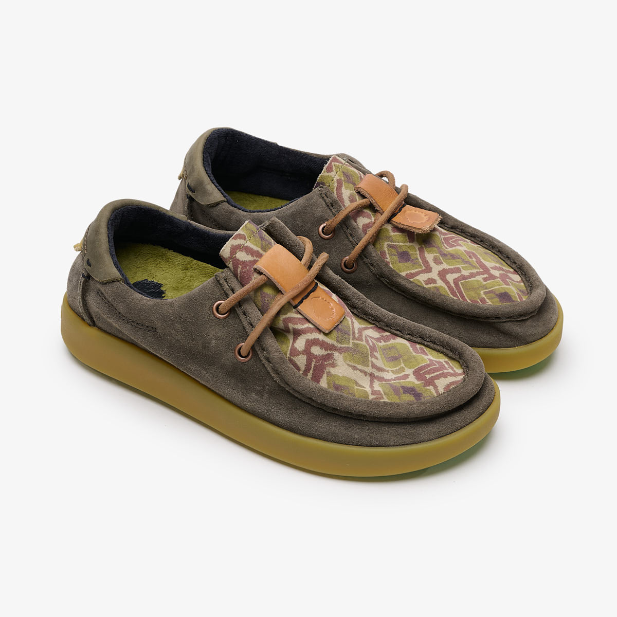 Satorisan Kwahu Winter Fantasy Deep Khaki chaussures cuir femme