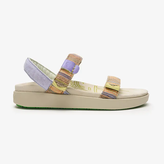 Satorisan Kona Raffia sandales Etnico textile femme