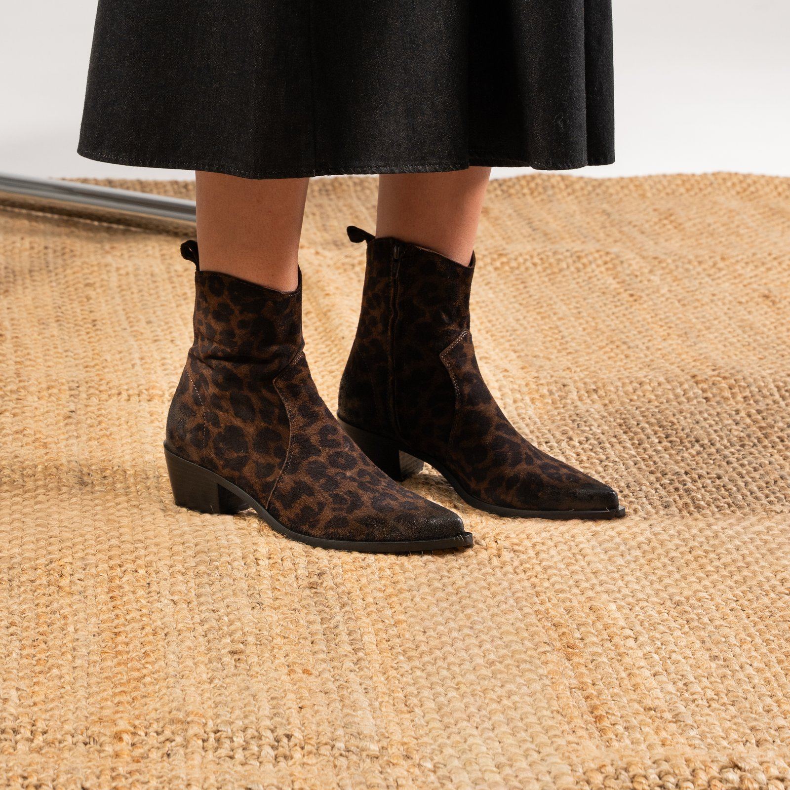 SMR E1454E5 Croleo Bruciato bottines léopard foncé