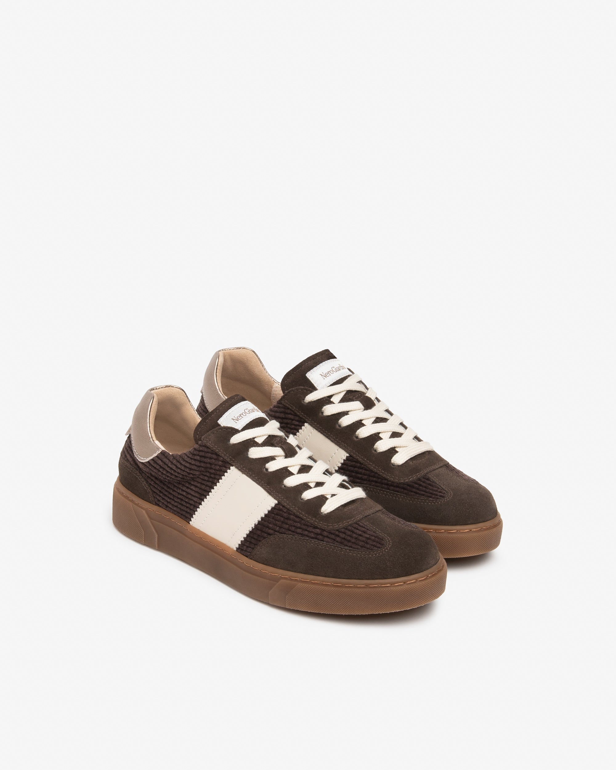 NeroGiardini Sneakers Femme Velours Cuir Lacets Pointure 38