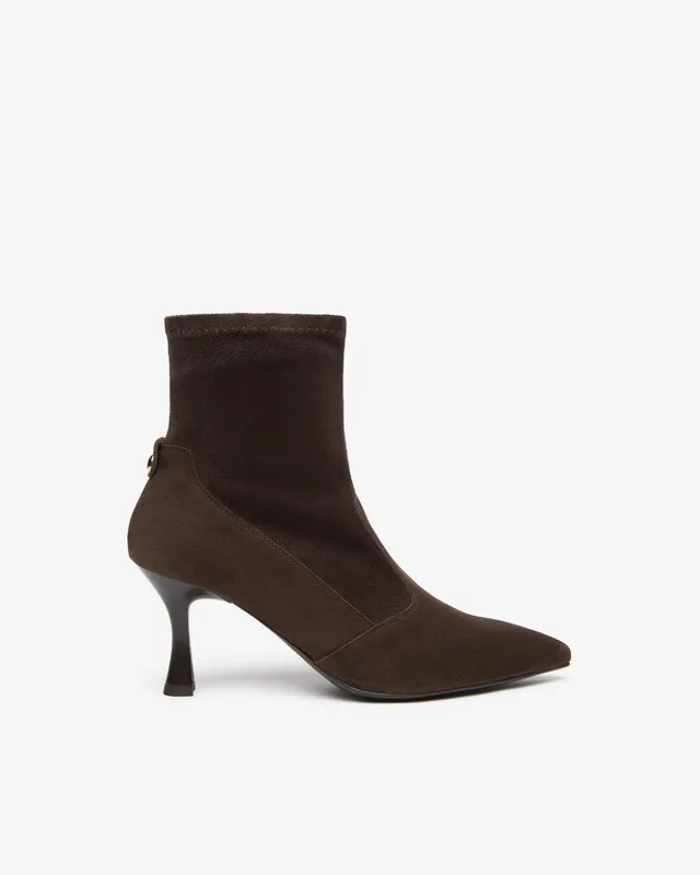 NeroGiardini Bottines Femme Daim Talon 75 mm Sans Zip