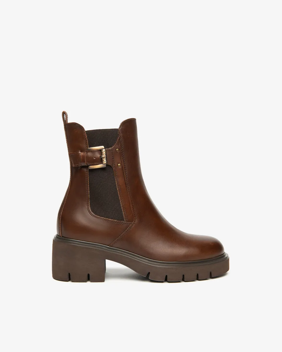 NeroGiardini Bottines Chelsea Femme Cuir Confort