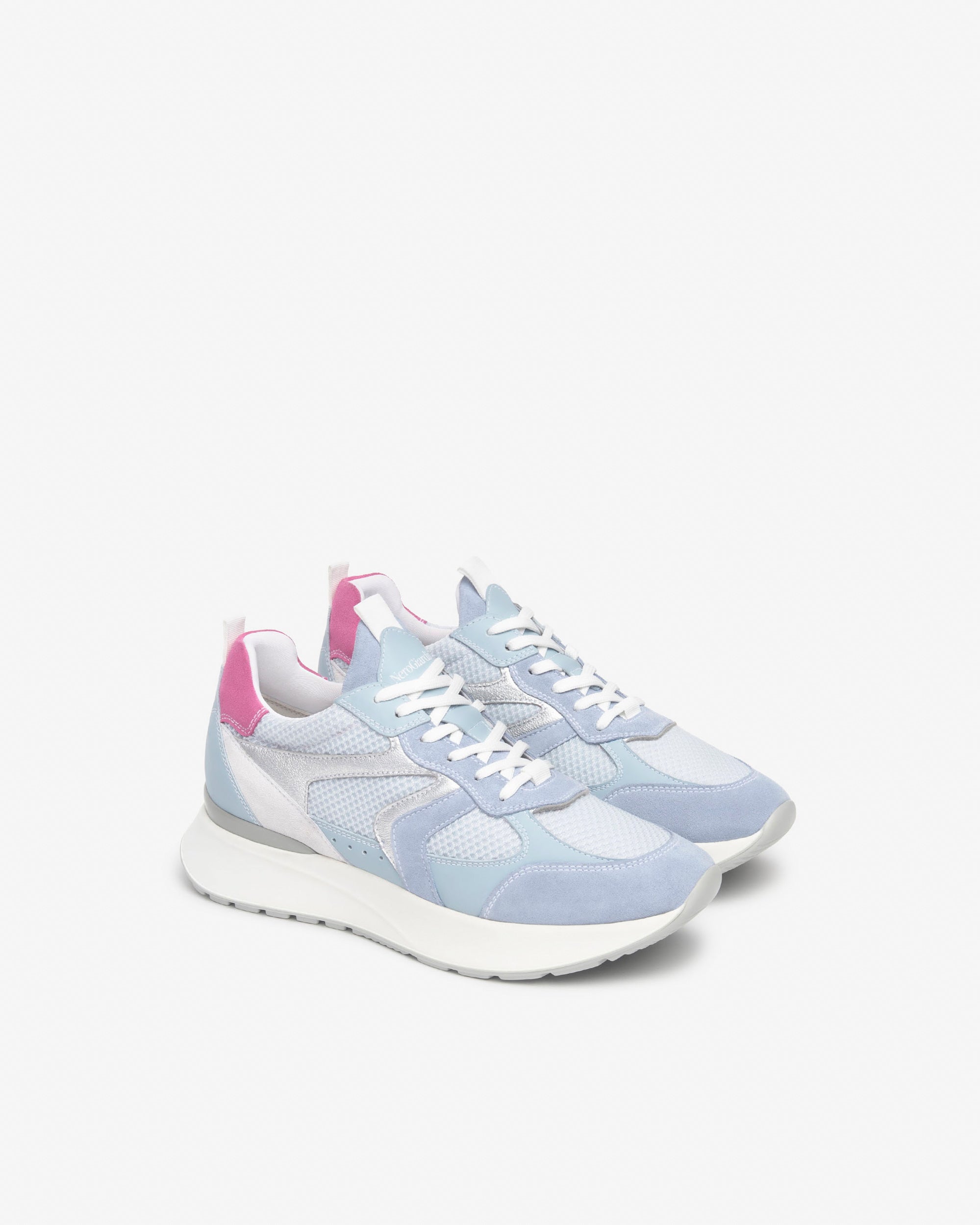 NeroGiardini Sneakers Femme Velours Toile Baskets Confort