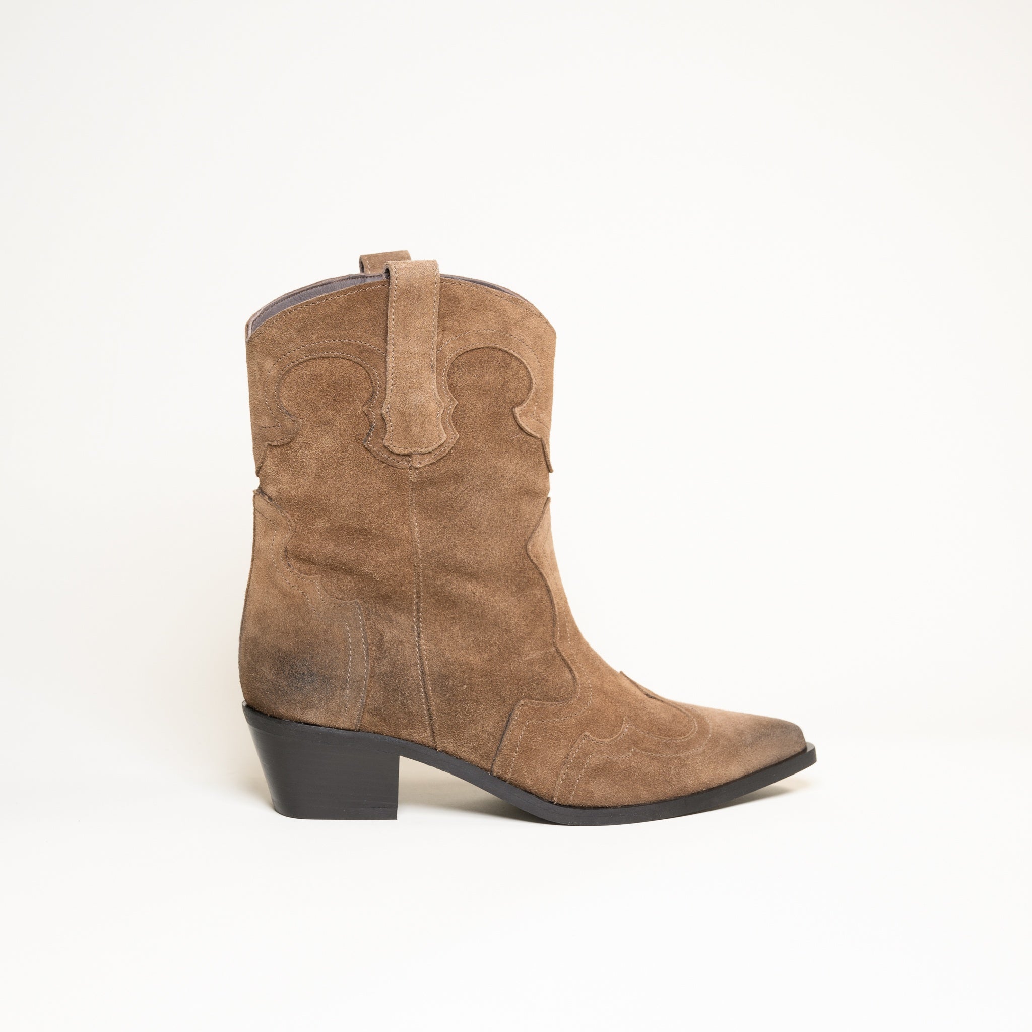 Semerdjian E1467E1 bottines beige croûte cuir