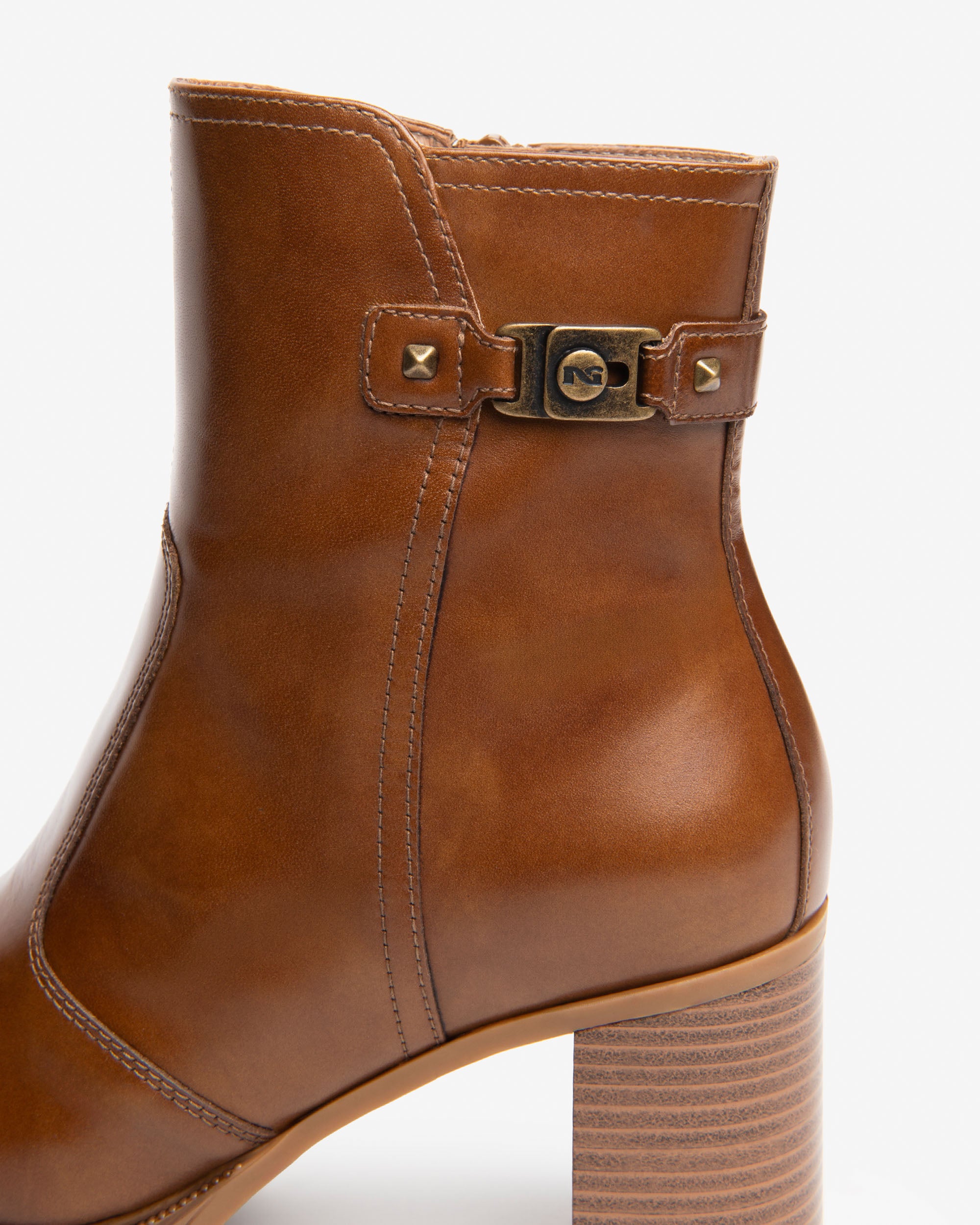 Nerogiardini Bottines cuir femme plateforme talon 80 mm