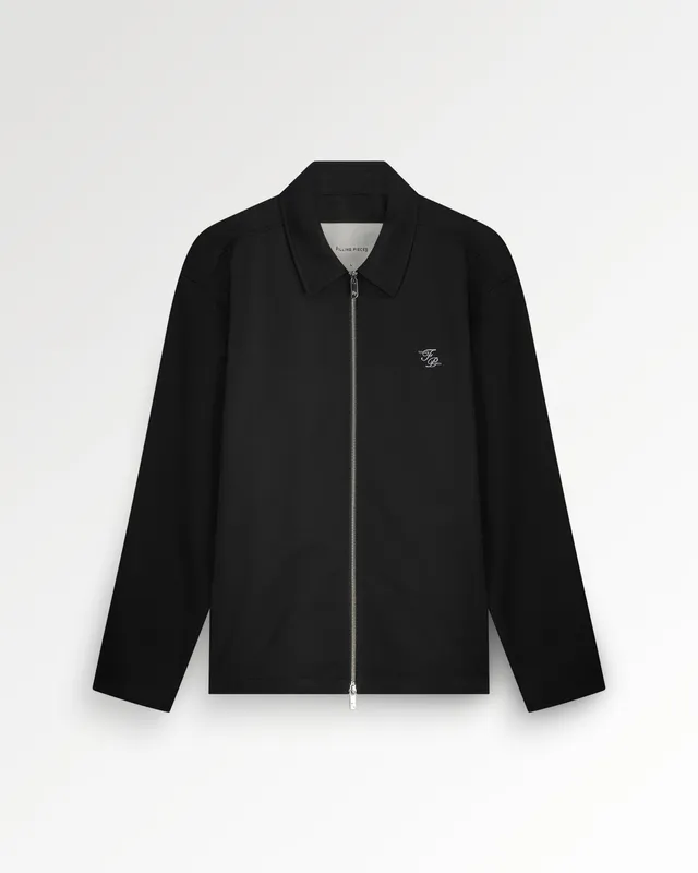 Filling Pieces Coach Jacket veste noire laine twill