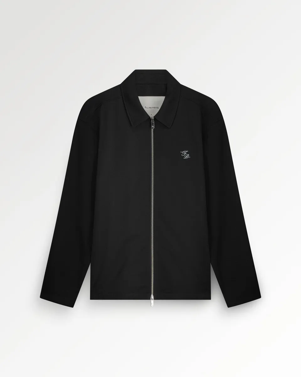 Filling Pieces Coach Jacket veste noire laine twill