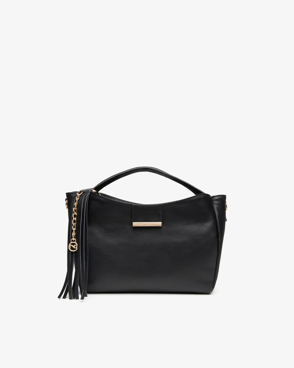 NeroGiardini Sacs Femme Cuir hobo pompons besace