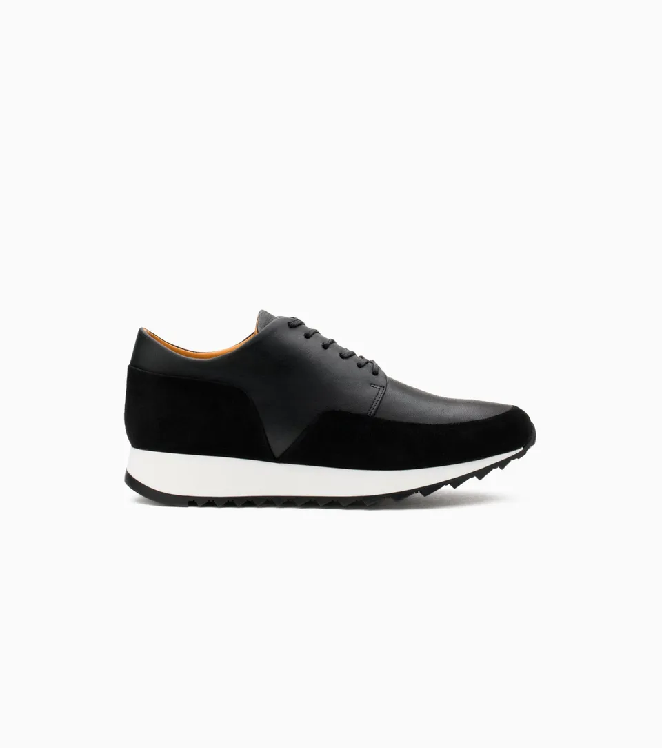 JAK Olympic Sneakers Femme Cuir Black 40 Confort Ville