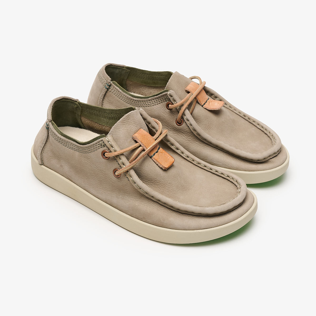 Satorisan Kwahu Premium Adventure Grey mocassins cuir
