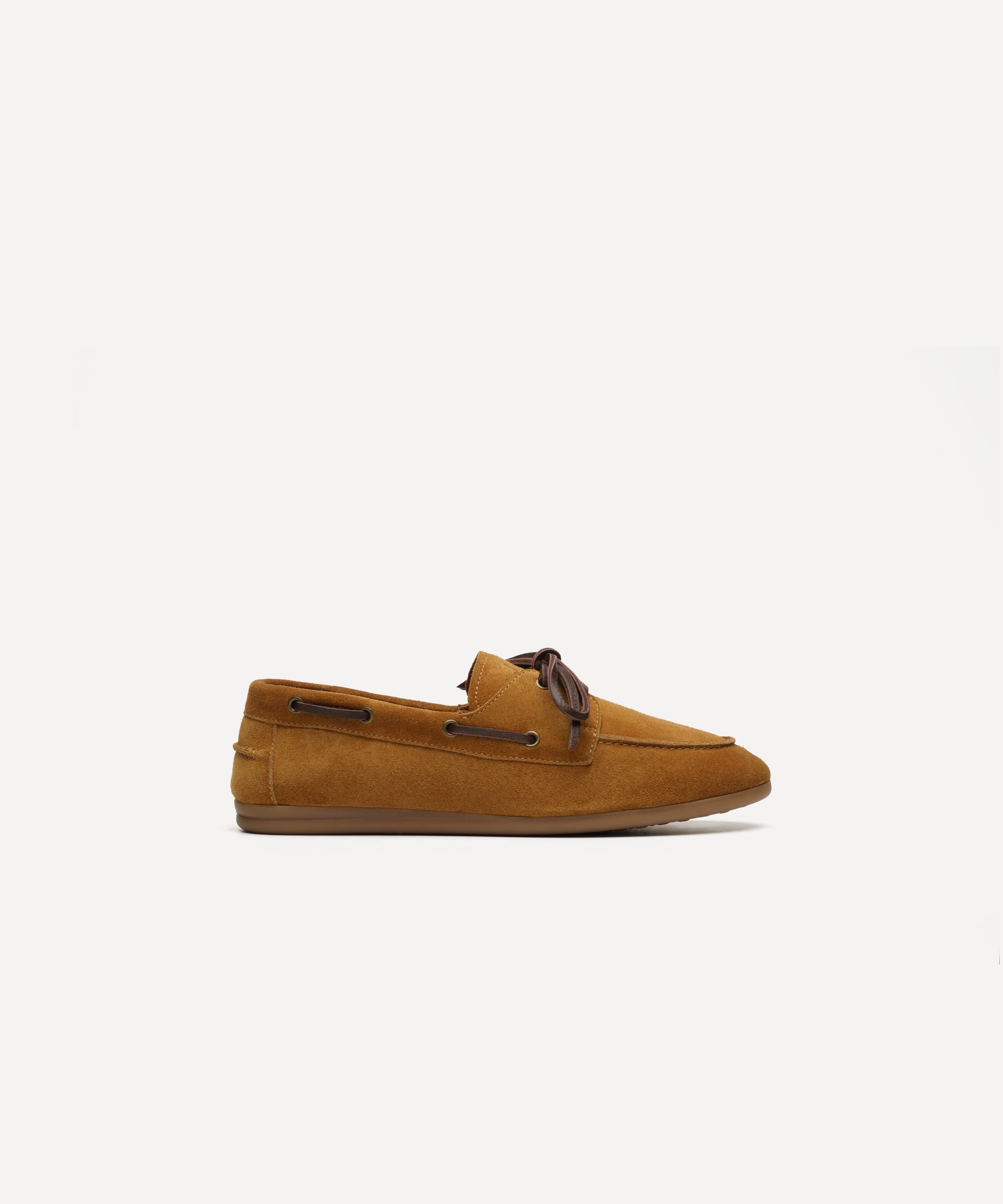 JAK Vela Camel chaussure bateau femme suède camel