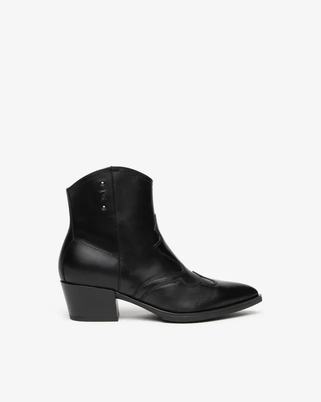 NeroGiardini Bottines Femme en Cuir Western Talon 50 mm