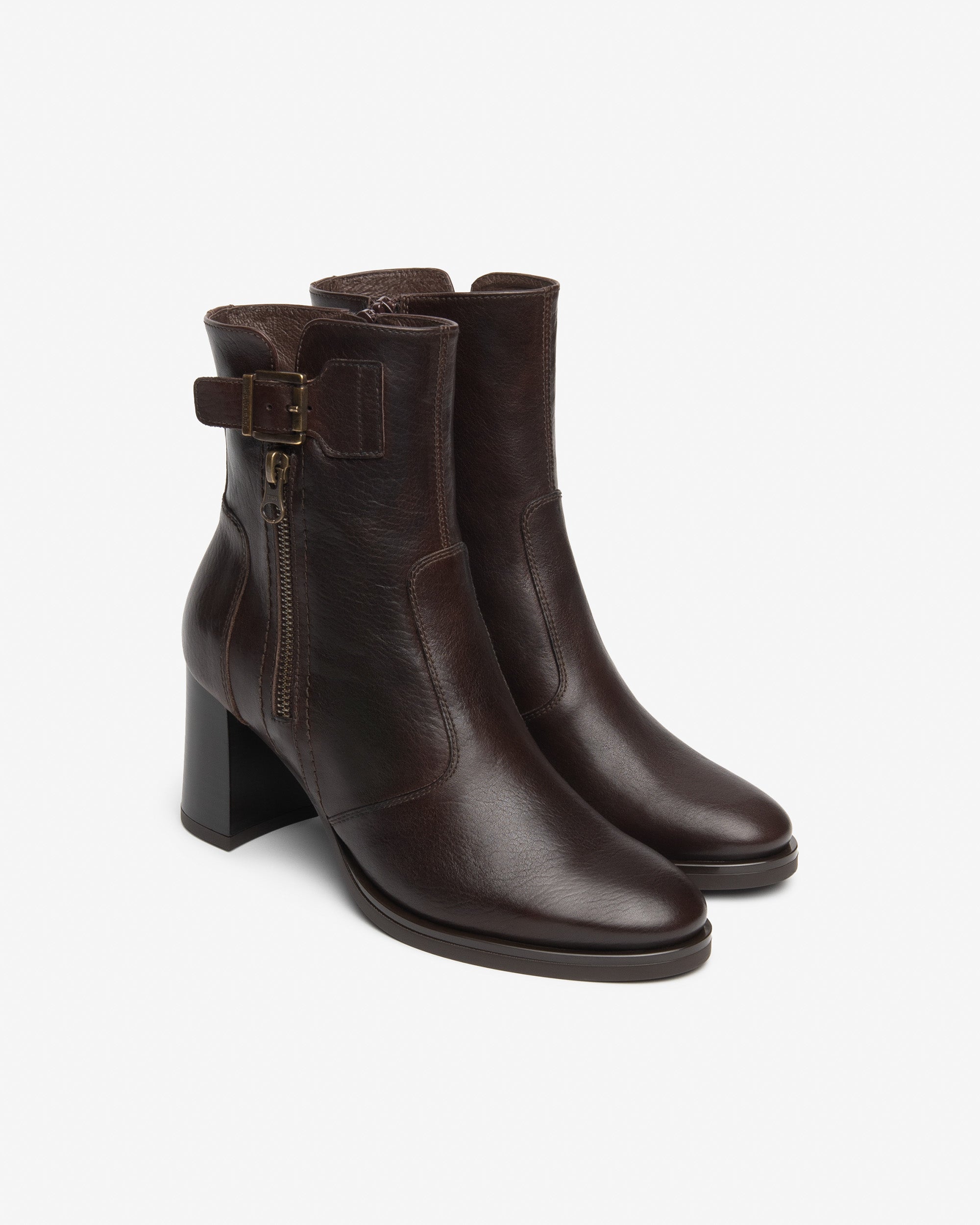 NeroGiardini Bottines Femme Cuir Talon 75mm Boucle 35-41