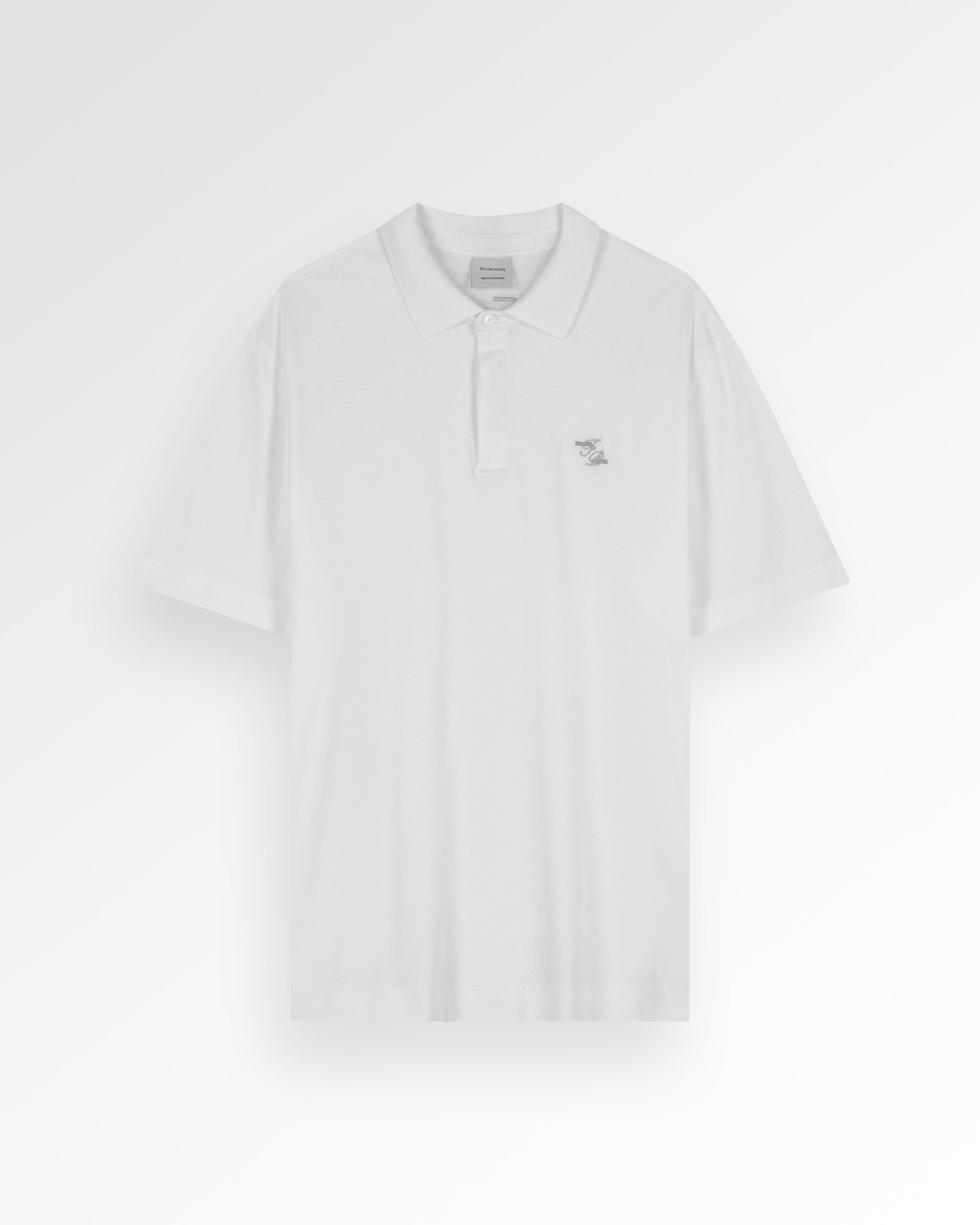 Filling Pieces Jersey Polo White polo blanc coton