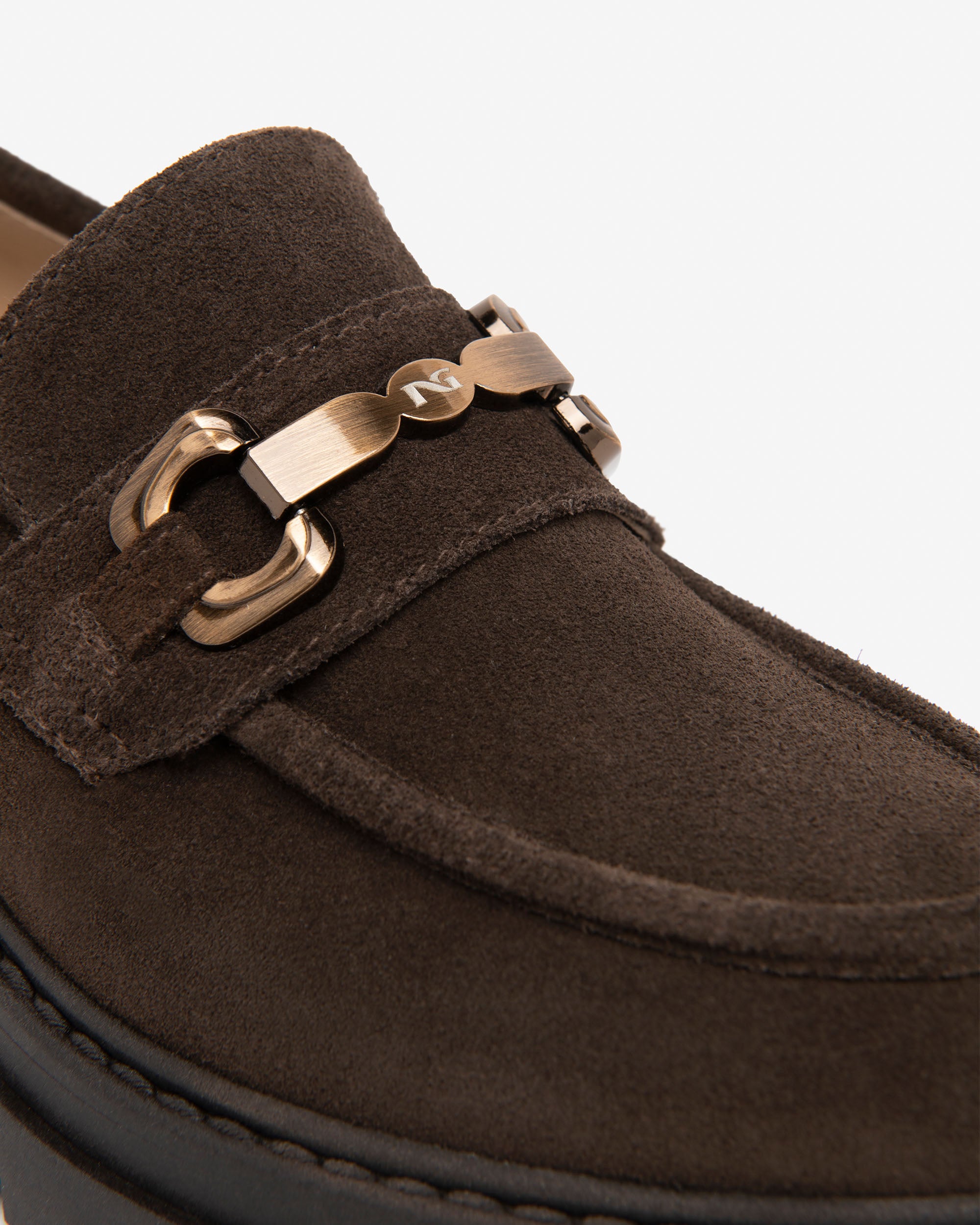 NeroGiardini Mocassins Femme Velours Ornement Talon 40 mm