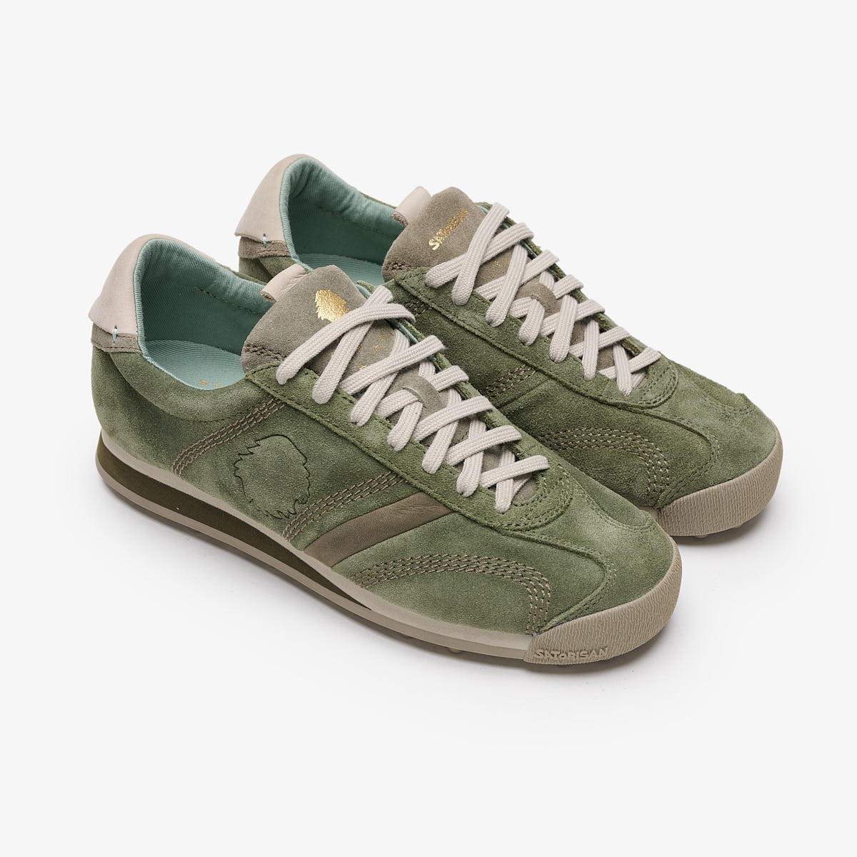 Satorisan Stardust Suede baskets daim Rush Green
