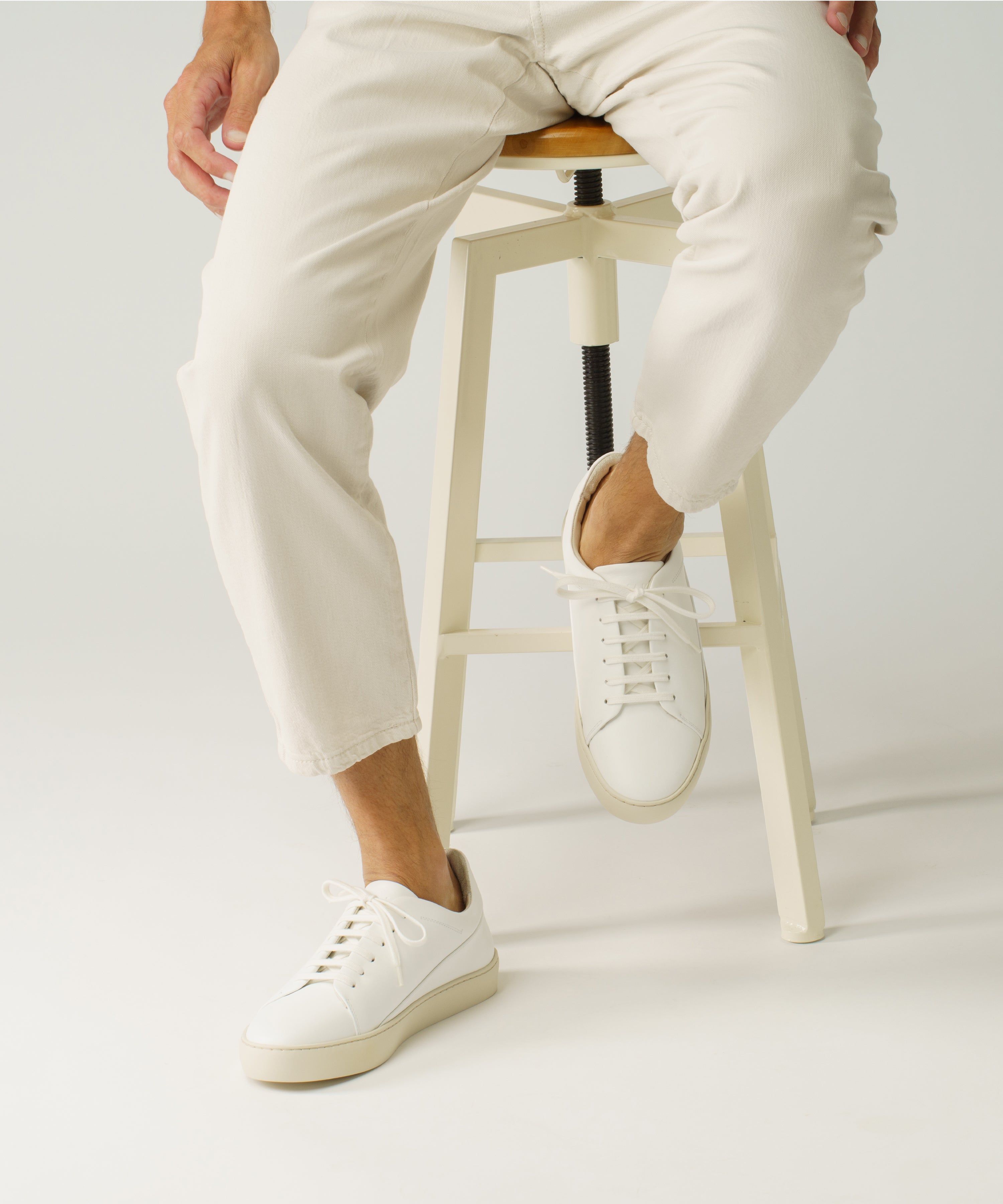 JAK Mercury II Sneakers White-Dust Cuir