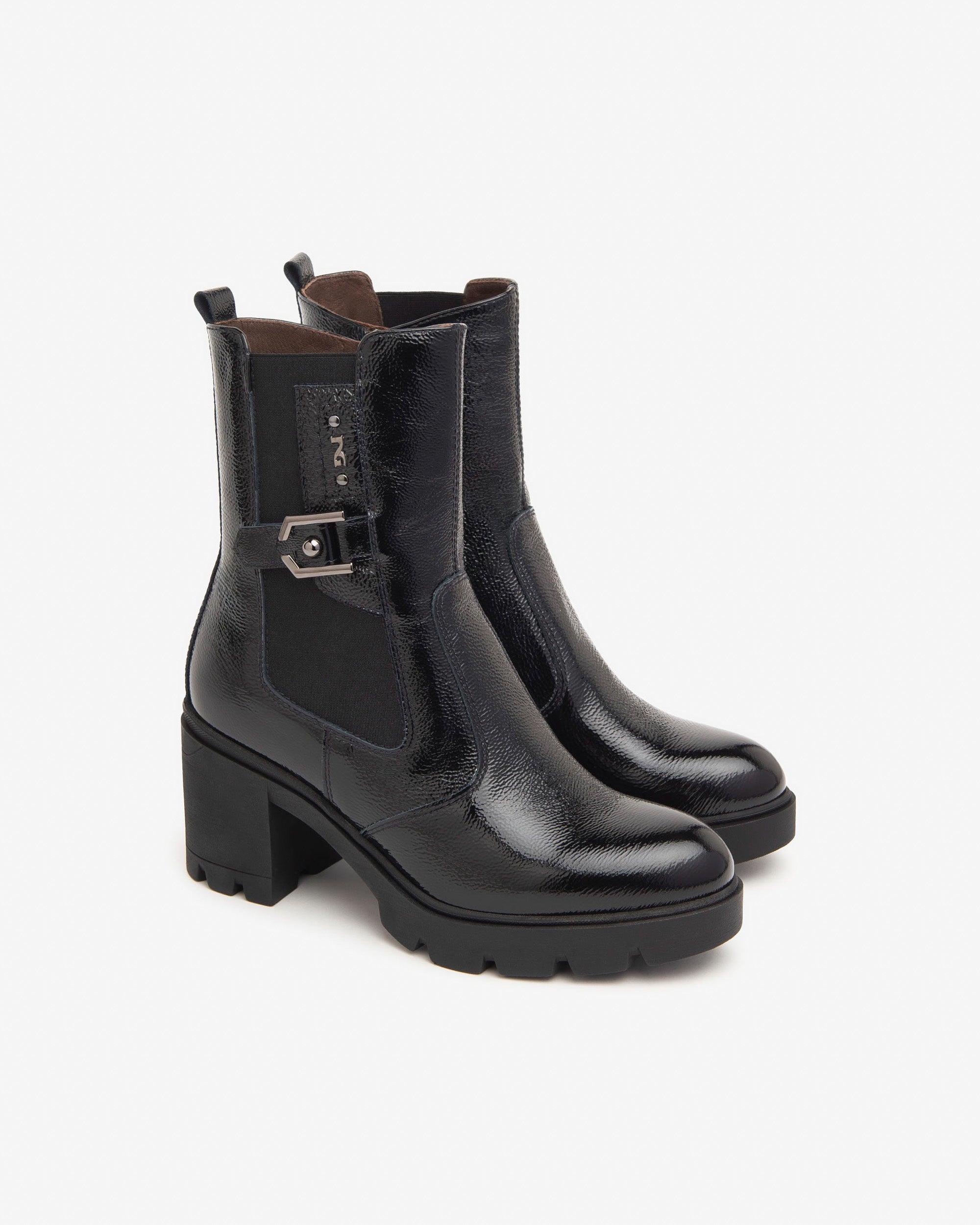 NeroGiardini Bottines Chelsea femme vernis Made in Italy