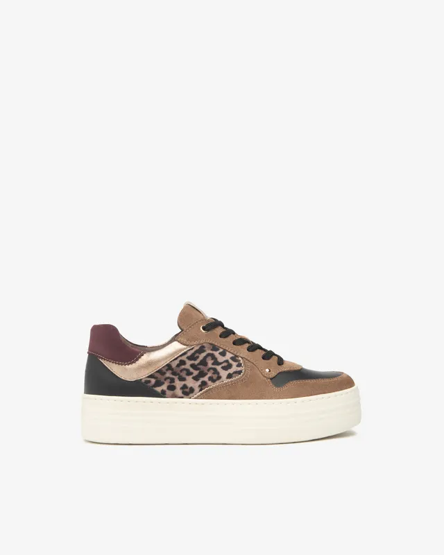 NeroGiardini Sneakers Femme Cuir Velours Technique Confort