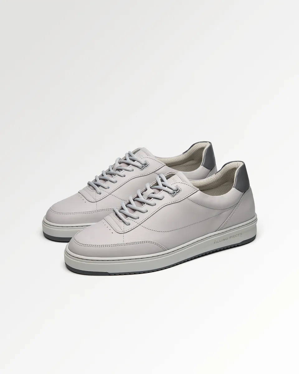 Filling Pieces Mondo Trim All Grey sneakers gris cuir