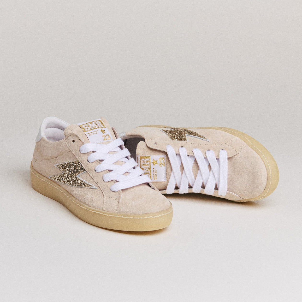 SMR Maya D602 baskets beige or daim glitter
