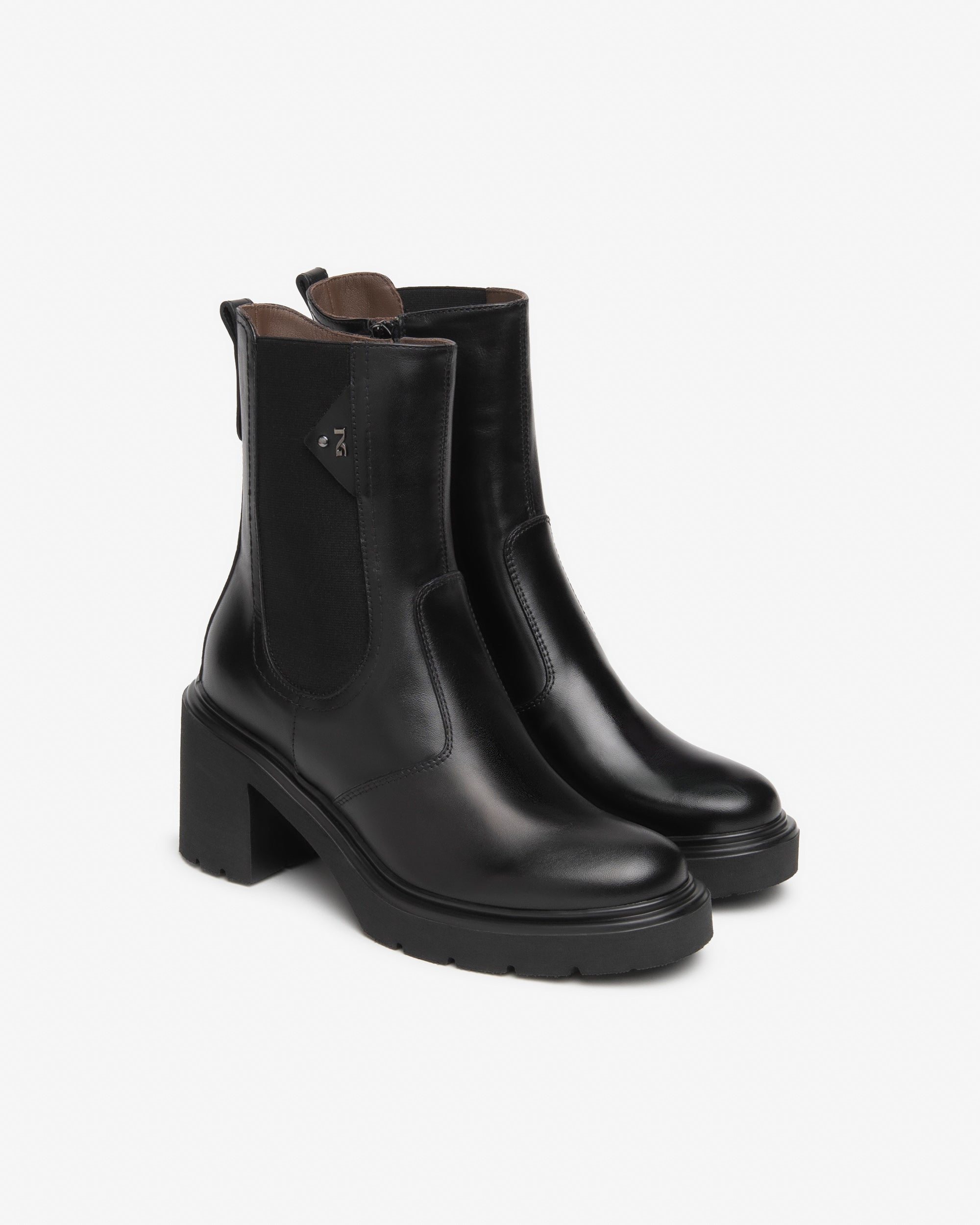 NeroGiardini Bottines Chelsea Femme Cuir Talon 85 mm