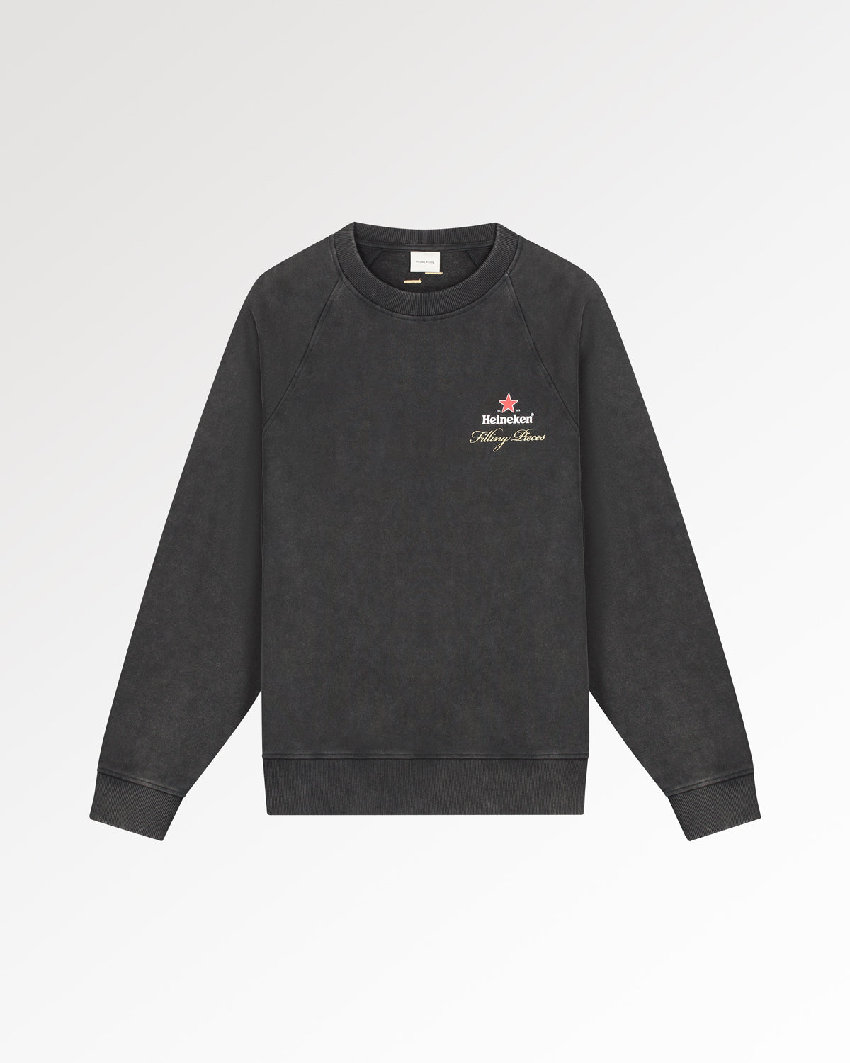 Filling Pieces Sweatshirt Heineken sweat Vintage Black coton bio