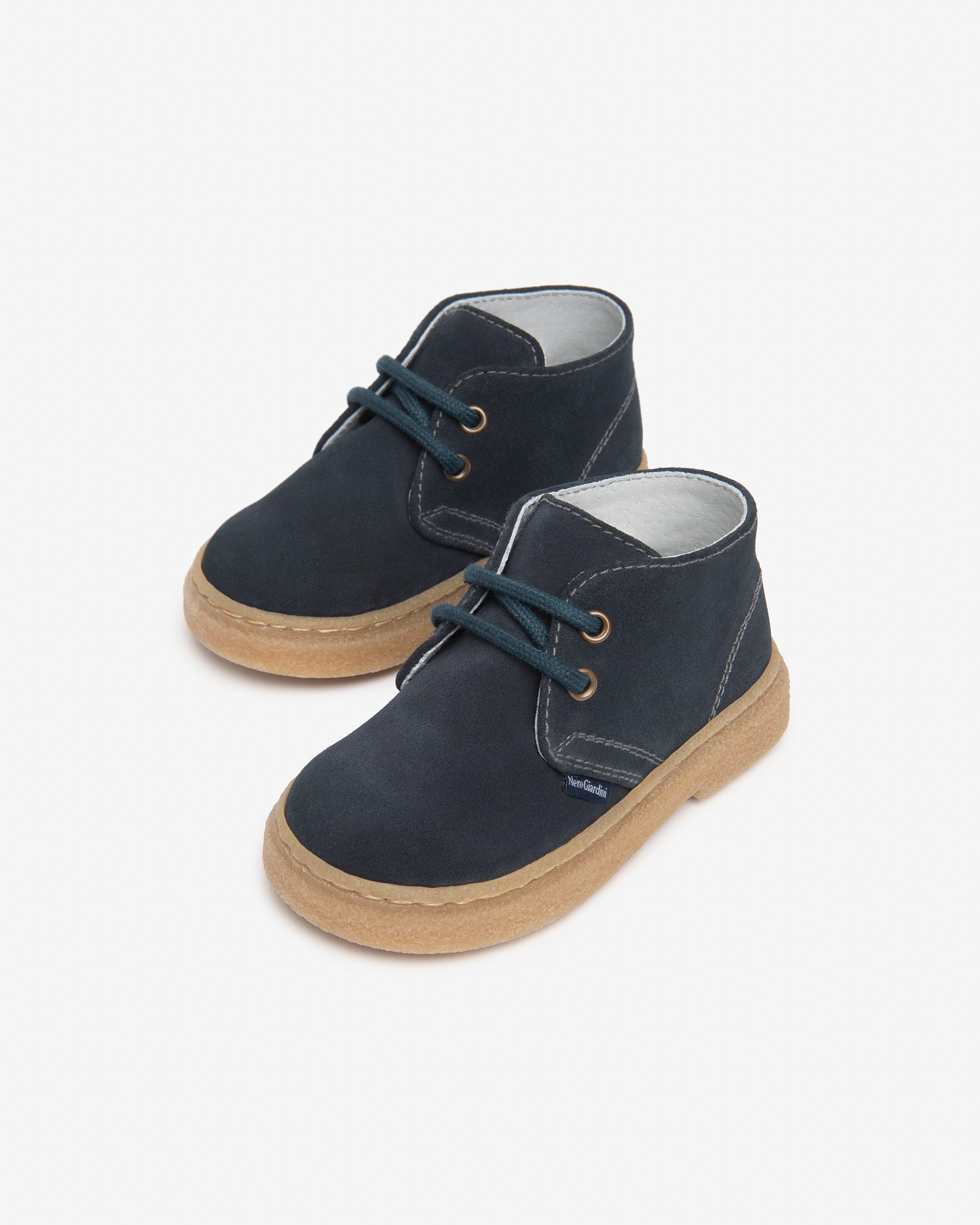 NeroGiardini Bottes Junior Garçon Cuir Velours Daim