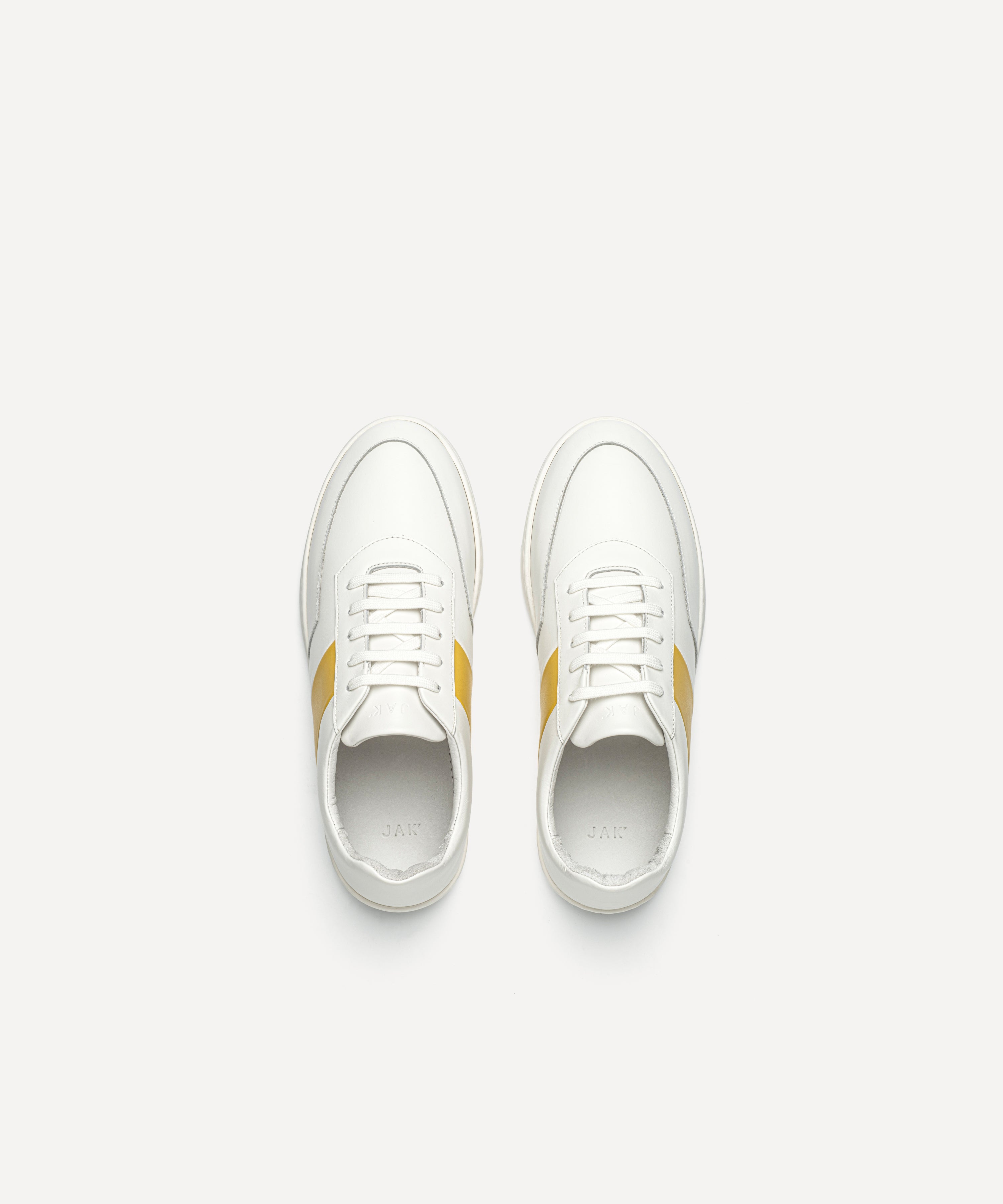 JAK Atlas Low II White Yellow sneakers cuir