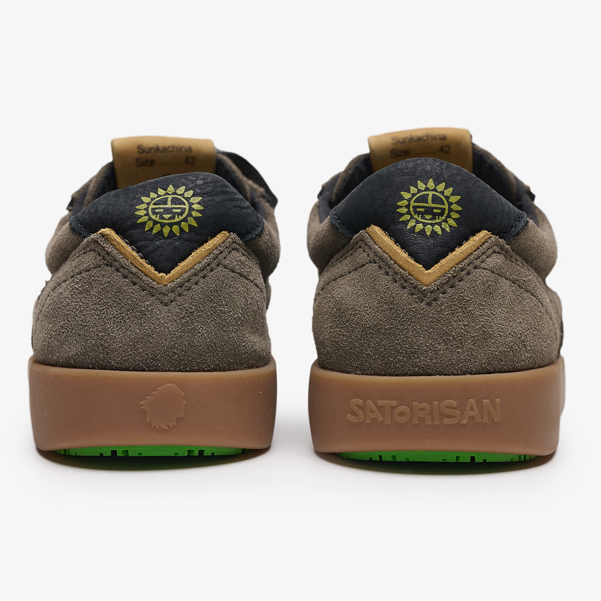 Satorisan Hatko Suede Deep Khaki baskets daim