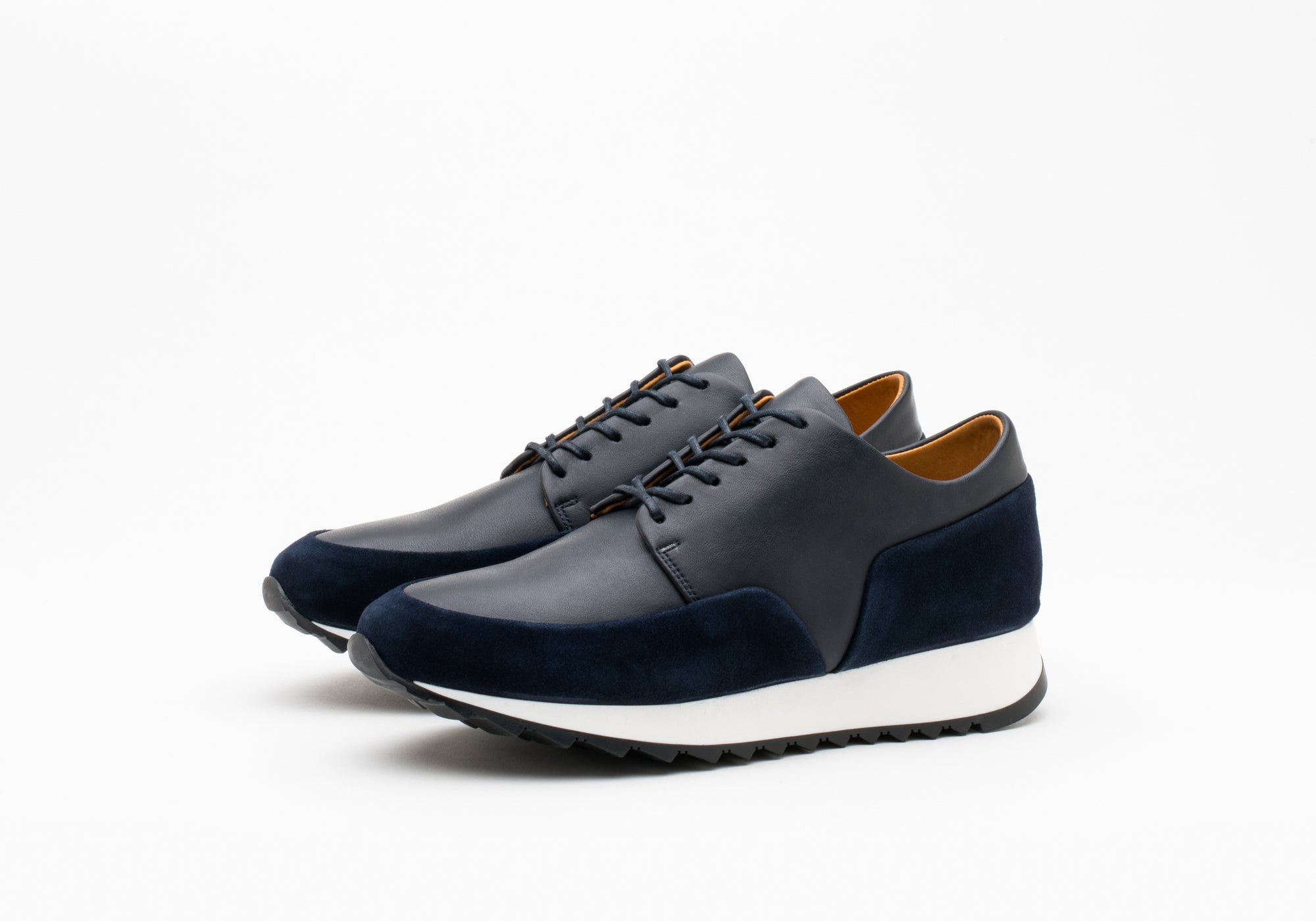 JAK Olympic Sneakers Femme Cuir Navy 38 Confort Ville