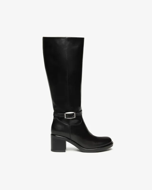 NeroGiardini Bottes Femme en Cuir Automne Hiver