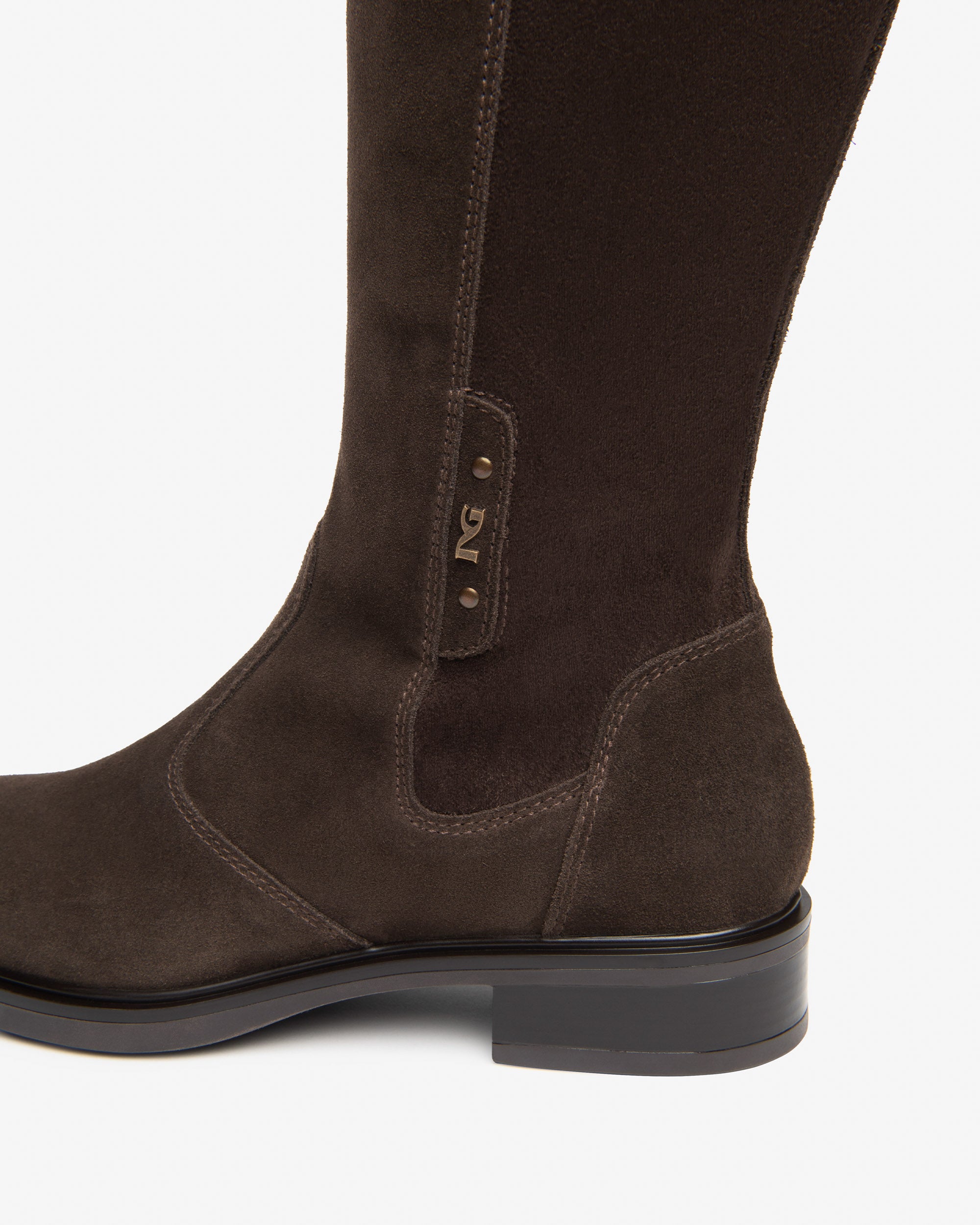 NeroGiardini Bottes Femme Daim Bottes Talon 30 mm