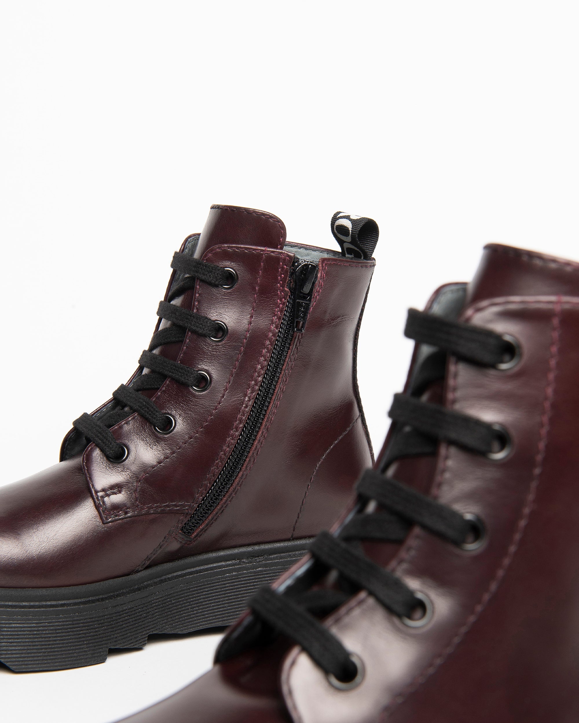 NeroGiardini Bottines Teens Fille Cuir Lacets Plateforme