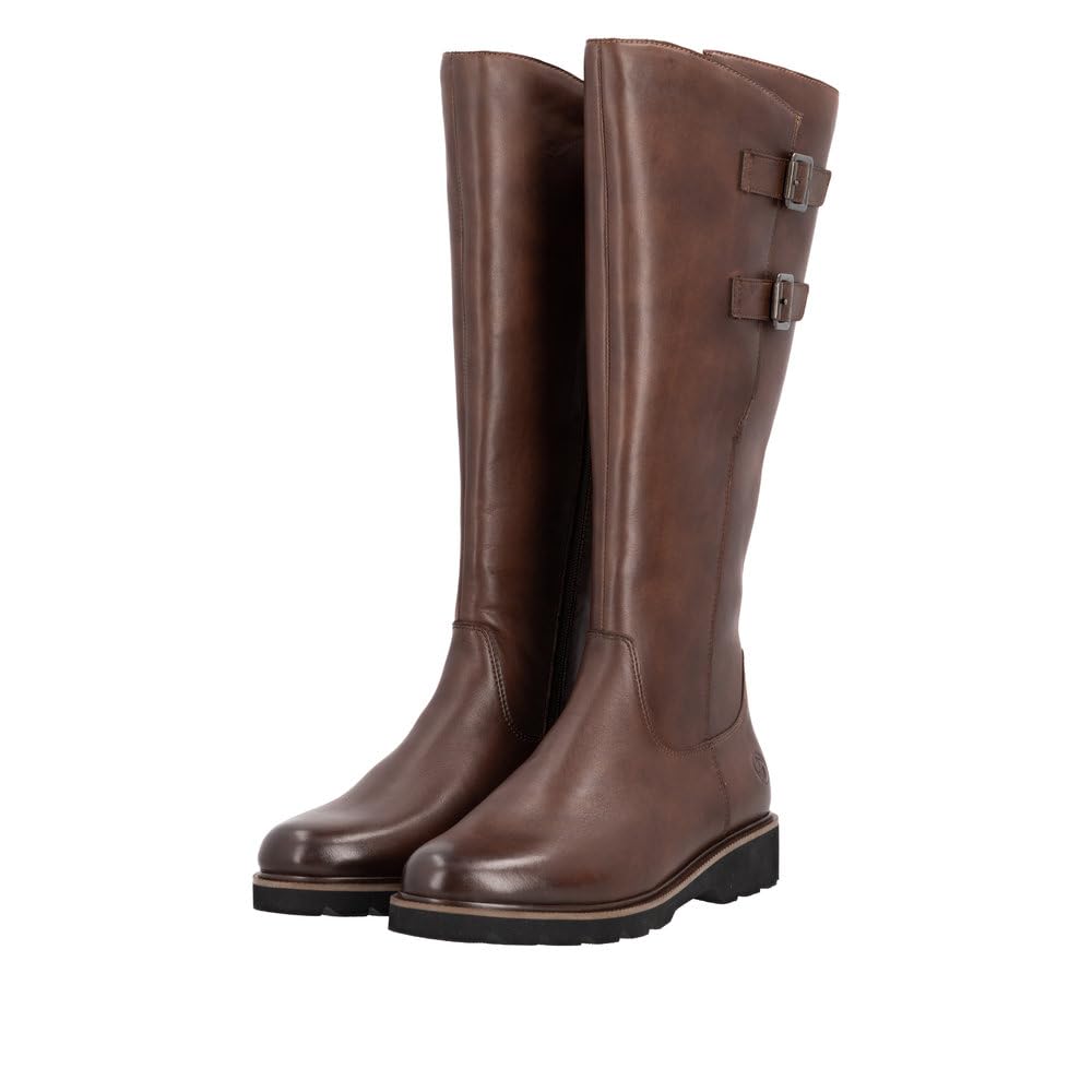 Remonte D3S74 bottes montantes noir 39 EU cuir chaud