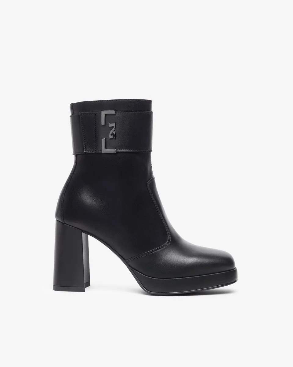 NeroGiardini Bottines Femme en Cuir Automne-Hiver Confort