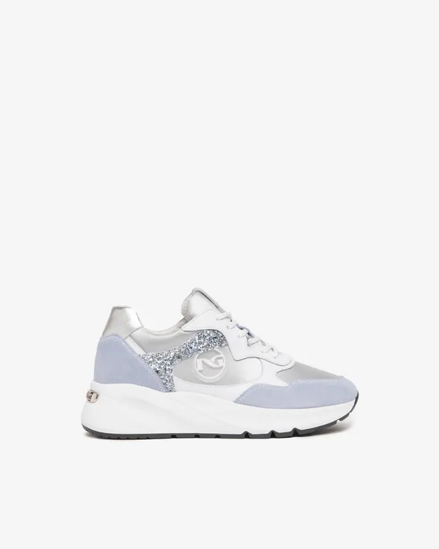 NeroGiardini Sneakers Femme Velours Lamé Logo DryGo 35-41