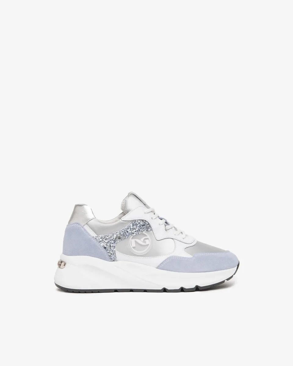 NeroGiardini Sneakers Femme Velours Lamé Logo DryGo 35-41