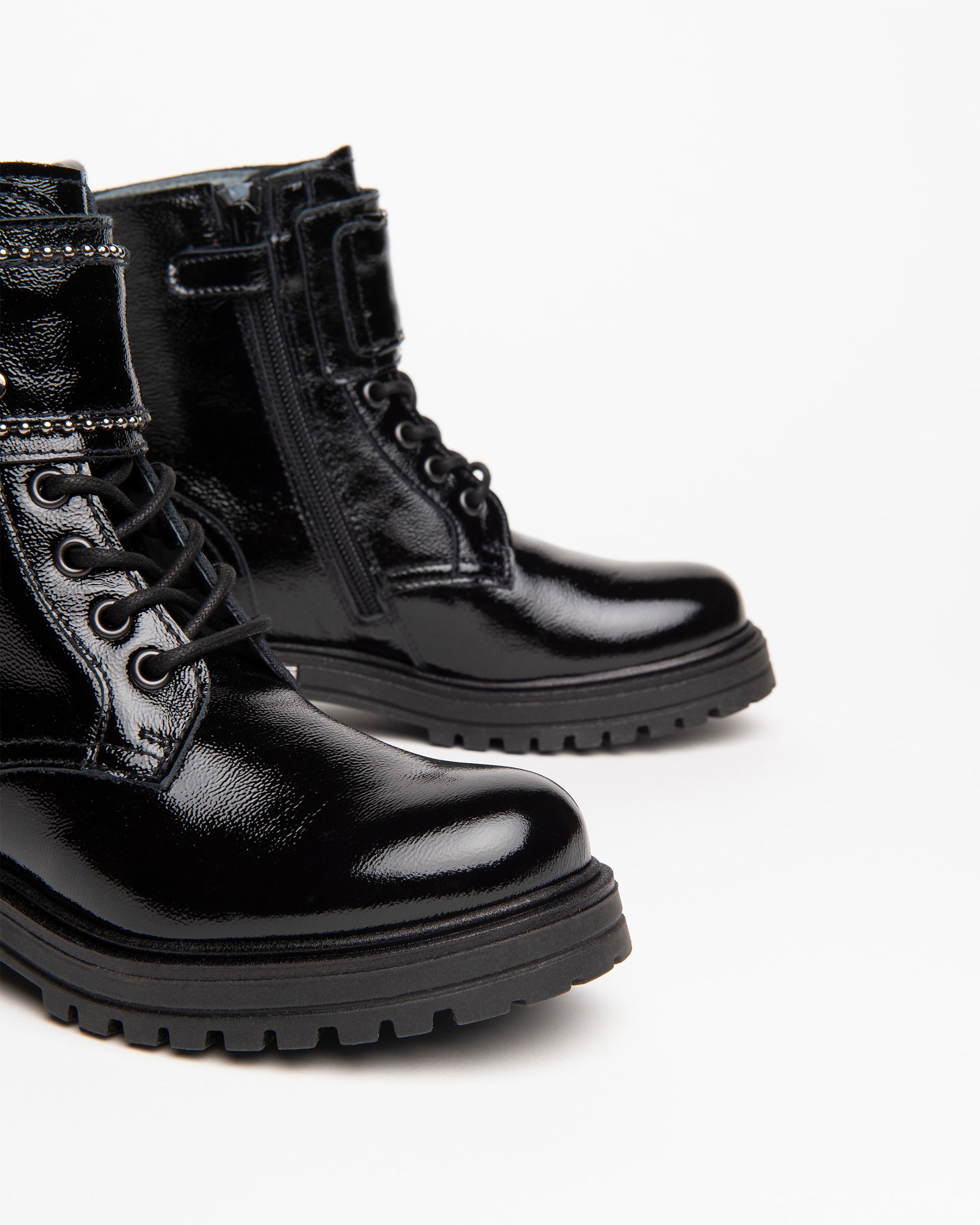 NeroGiardini Bottines Teens Fille Vernis à Lacets