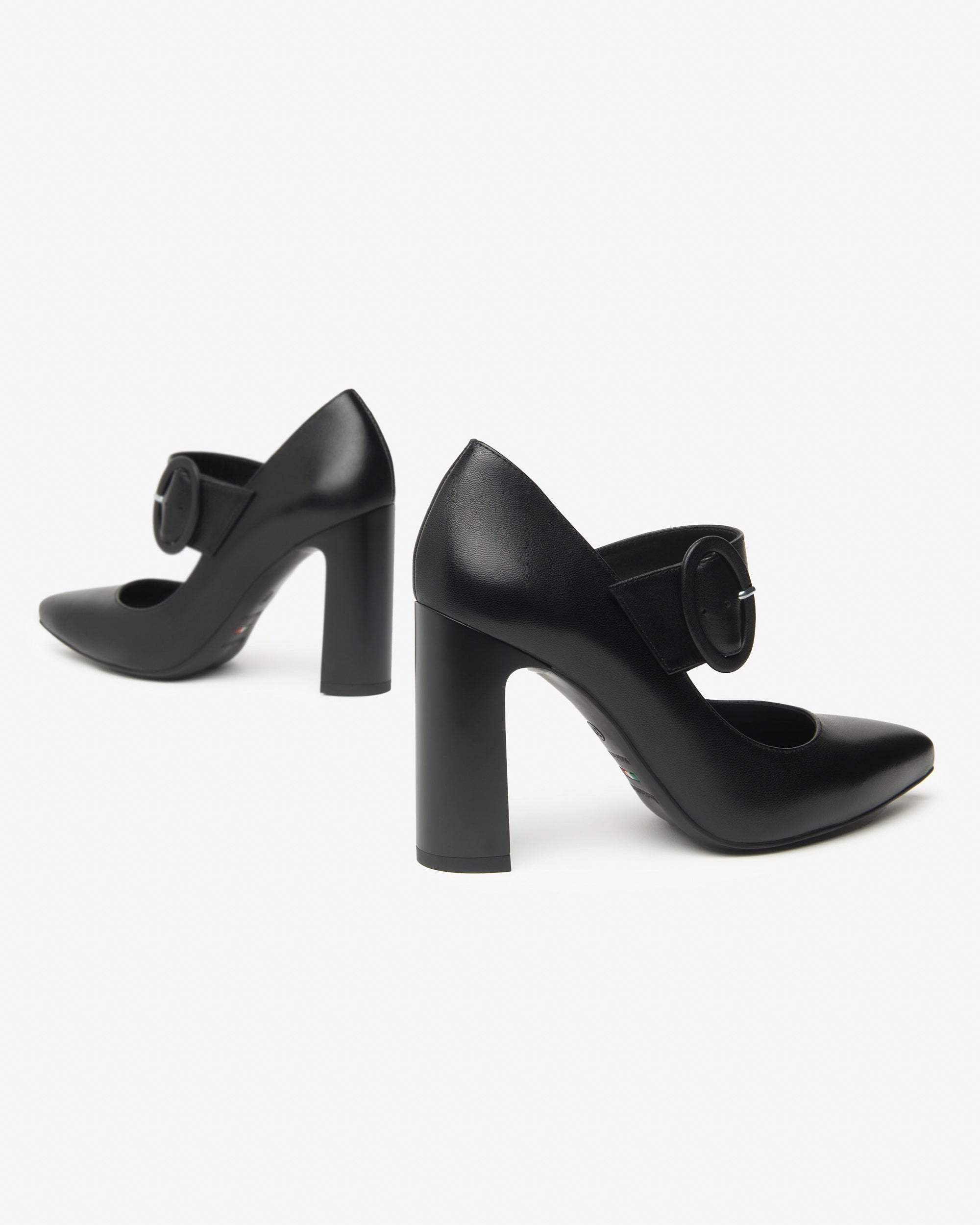 NeroGiardini Escarpins Mary Jane cuir talon 95 mm