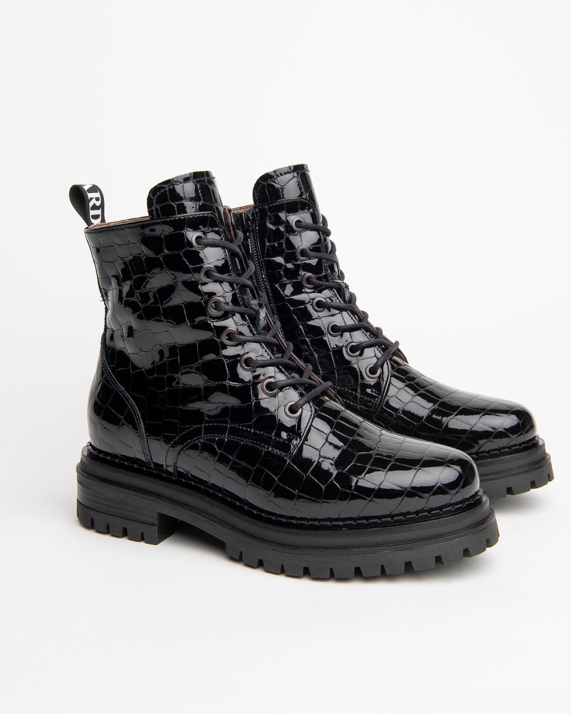 NeroGiardini Bottines Femme en Vernis Boots confort DryGo