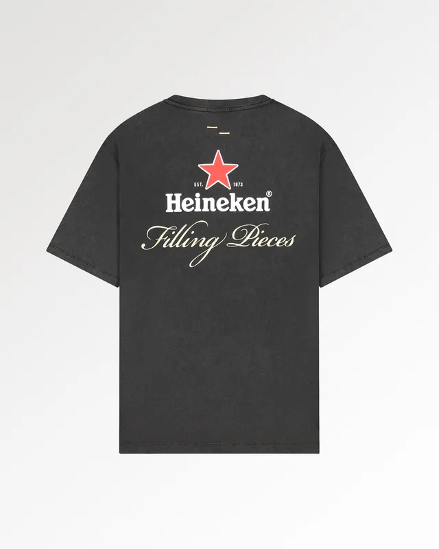 Filling Pieces Heineken Logo t-shirt noir coton bio